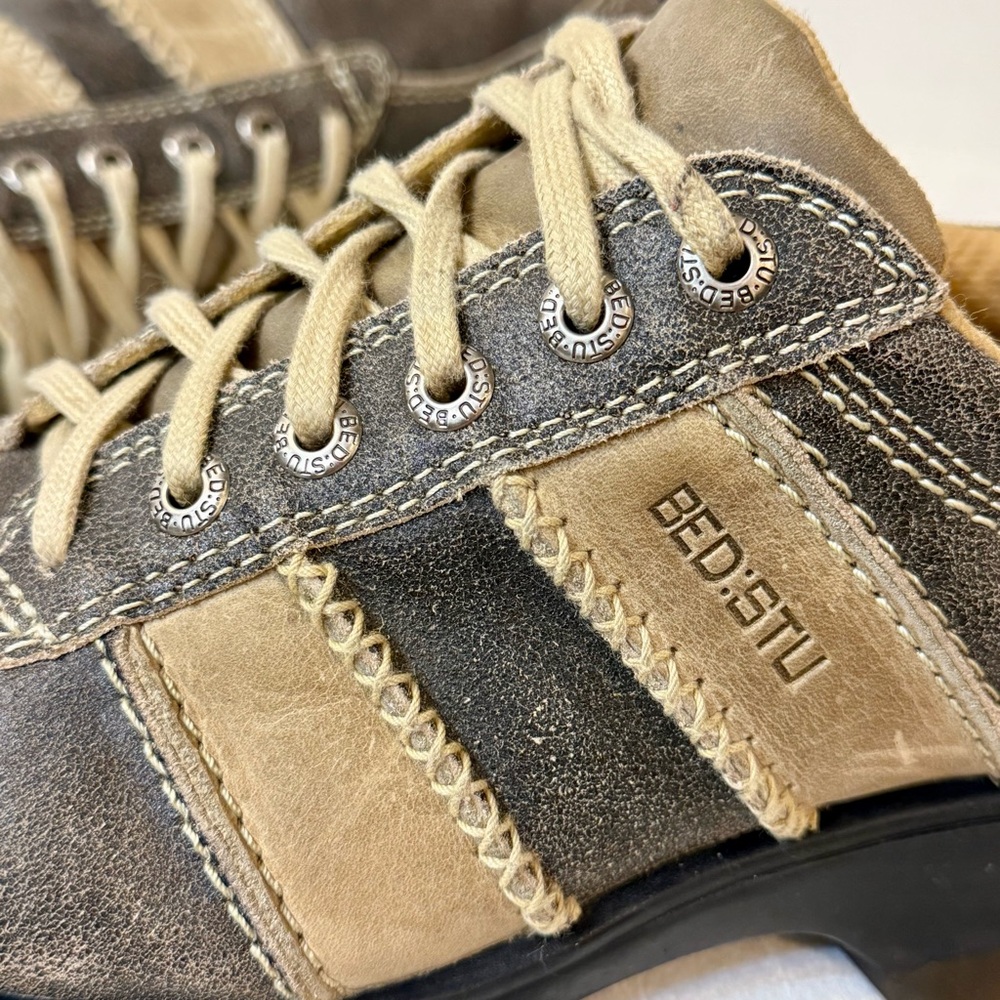 BED:STU The Next Step Square Toe Lace Up Leather Sneakers Size 44 - Picture 9 of 11